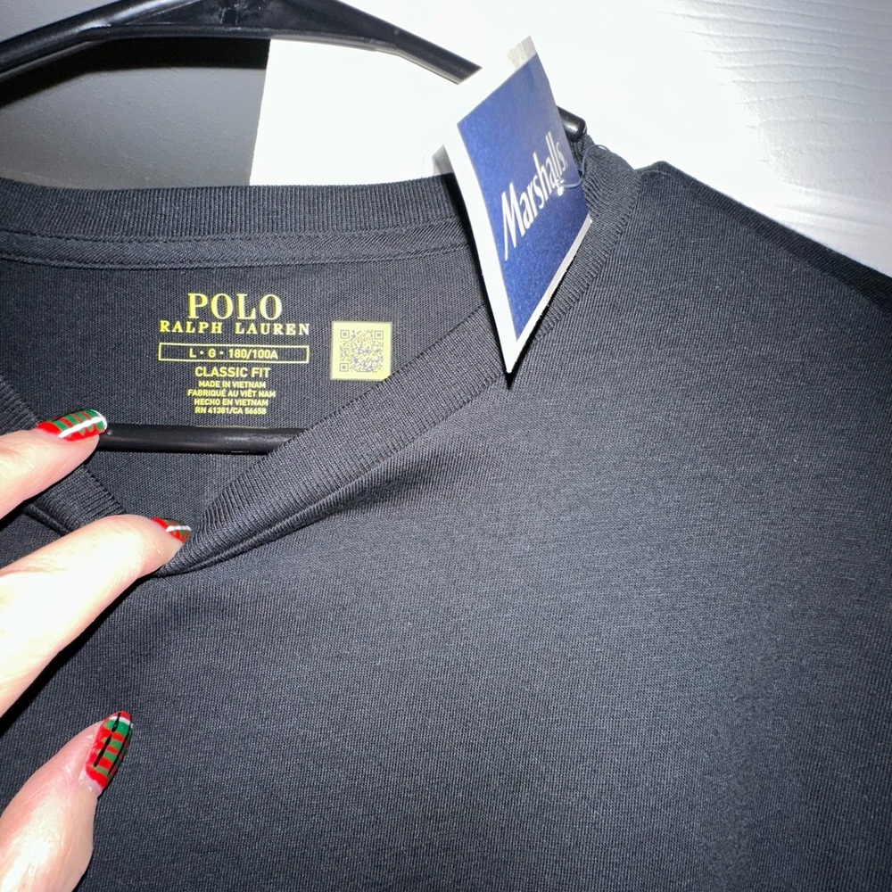 Polo by Ralph Lauren Black Long Sleeve Tee